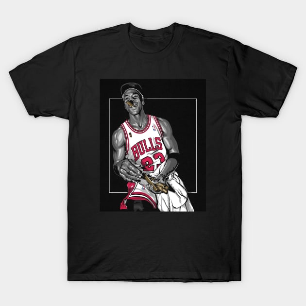 BASKETBALLART - MJ23 THREEPET T-Shirt by JORDAN-ART23